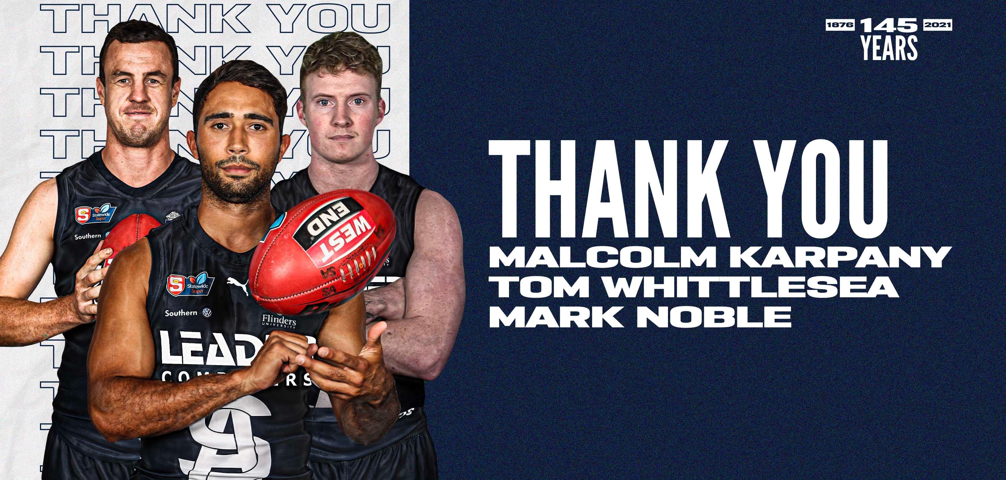 Thank You: Malcolm Karpany, Tom Whittlesea and Mark Noble Thank You: Malcolm Karpany, Tom Whittlesea and Mark Noble